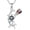 A-04-Cubic Zircon, variant on I Love You Necklace 100 Languages Projection Necklace Heart Necklace 925 Sterling Silver Rose Heart Birthstone Pendant Necklace January Birthstone Jewelry Rose Gifts for Women