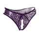 thumbnail image 1 of Bragas con espalda en T eróticas para mujer Púrpura, 1 of 9