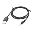 thumbnail image 1 of Adaptador de alimentación DC macho de 1M Uxcell 2.5x0.7mm a cables USB macho negros, 1 of 3