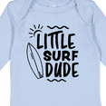 thumbnail image 4 of Inktastic Little Surf Dude with Surfboard Boys Long Sleeve Baby Bodysuit, 4 of 5