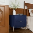 thumbnail image 2 of Boyel Living Blue 2 Drawers Nightstand, Bedside Table with Storage for Bedroom, Living Room, 2 of 6