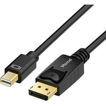 Mini DisplayPort to DisplayPort Cable, 6 Feet, Gold-Plated DisplayPort to Mini DisplayPort (4K@60Hz, 2K@144Hz)