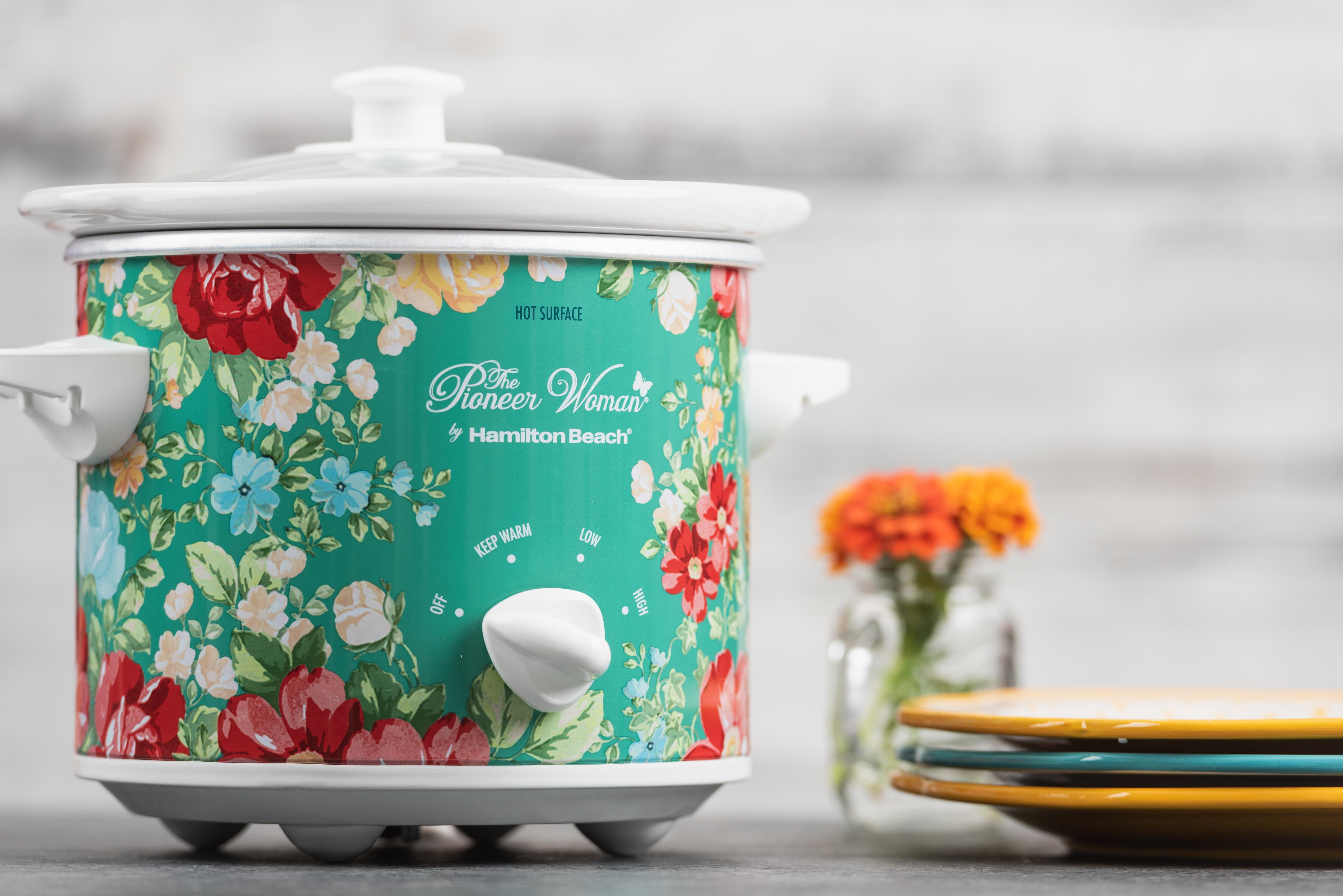The Pioneer Woman Slow Cooker 1.5 Quart Twin Pack, Fiona Floral and Vintage  Floral, 33016 