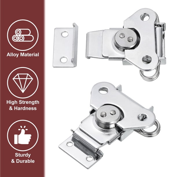 Lock Spring Keeper Clamp Case Box Latch 4 Pack 304 Stainless Steel Twist Latch With Keeper ...