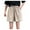 Beige, variant on Mrat Linen Half Short for Ladies Fashion Women Solid Casual Short Pants High Waist Loose Bandage Pants Compression Shorts Women S-52 Gray L