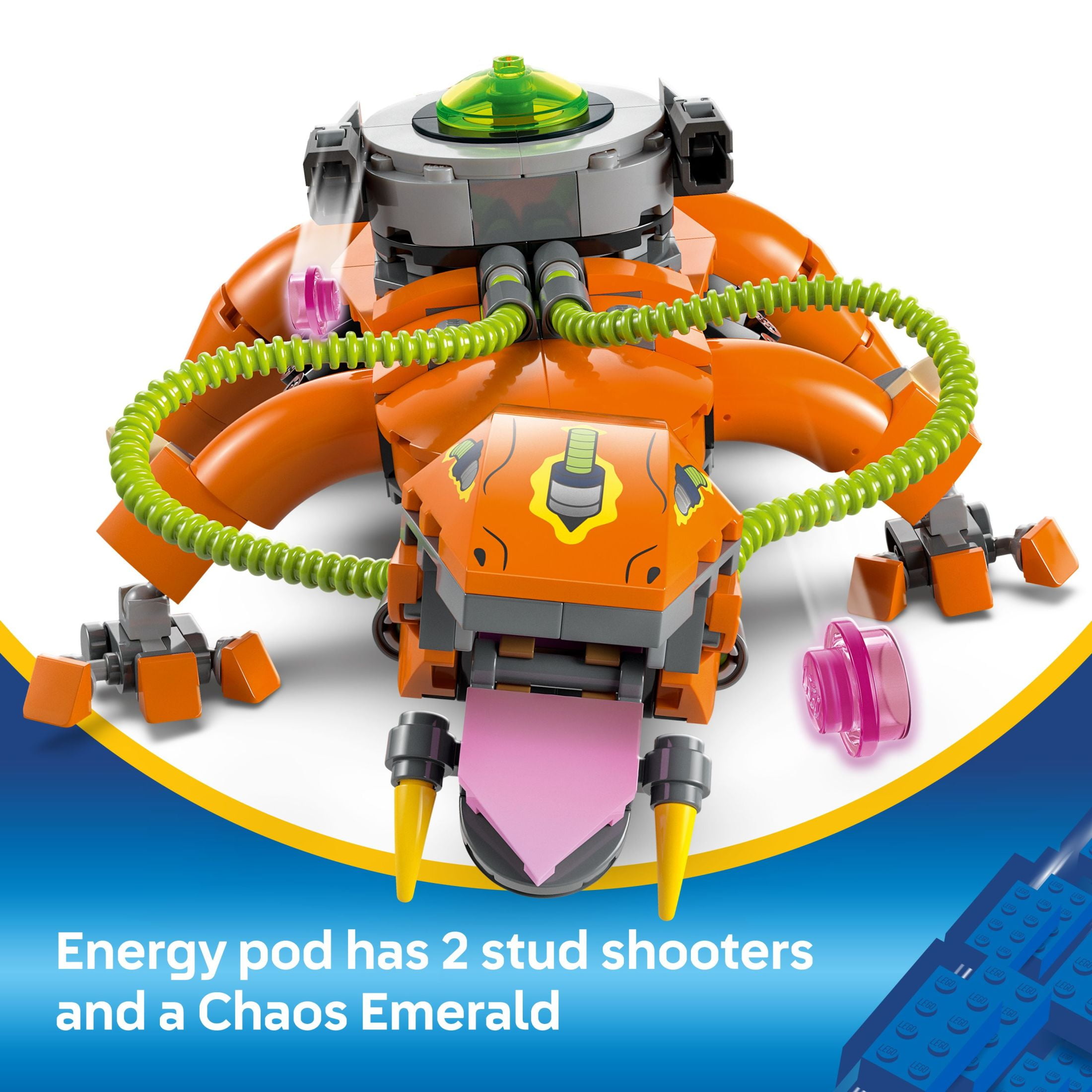 LEGO Sonic the Hedgehog Super Shadow vs. Biolizard - Building Toy for Kids, Boys and Girls, Ages 9+ - Pretend Play Set with 2 Minifigures and Speed Sphere Launcher - Gift Idea for Birthdays - 77003