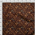 thumbnail image 4 of oneOone Cotton Poplin Chocolate Brown Fabric Beach Hawai Diy Clothing Quilting Fabric Print Fabric By Yard 42 Inch Wide, 4 of 4