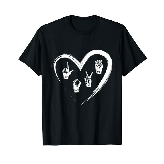 Love Sign Language - ASL Interpreter Translator Deaf T-Shirt