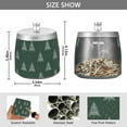 thumbnail image 2 of Yayeee Ashtray with Lid for Cigarette Smokeless Stainless Steel Home Ash Holder, New Year Tree Pattern, 2 of 7