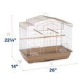 thumbnail image 6 of Prevue Pet Products Cockatiel Flight Bird Cage- Brown/White SP50051, 6 of 13