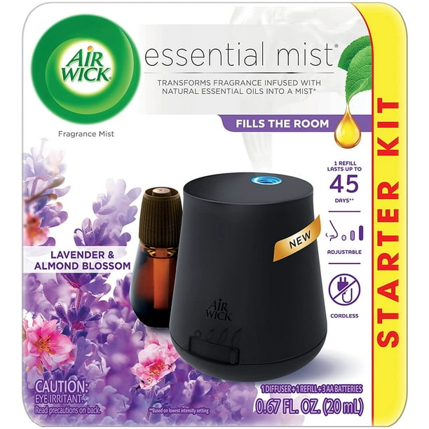 Air Wick Essential Mist Starter Kit, Diffuser + 1 Refill, Lavender and