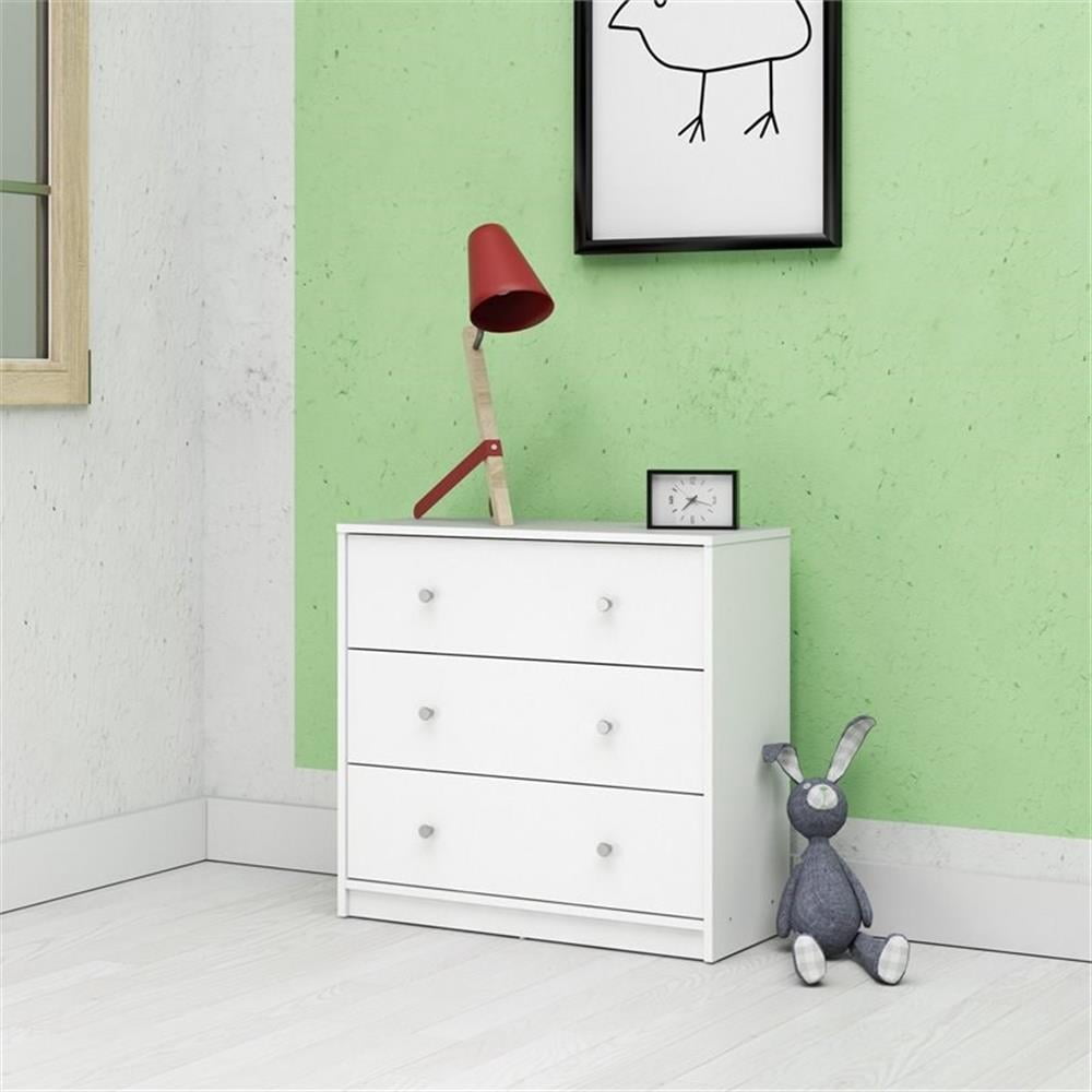 Home Square 4 Piece Bedroom Set With Dresser, Chest and 2 Nightstands in White