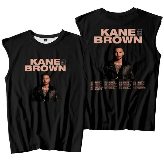 Kane Brown The High Road Tour 2025 Merch Tank Tops Sleeveless Sport Vest Women Men Casual Outdoor Sportwear