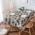 thumbnail image 4 of Rectangle Tablecloth 60x120inch, Christmas Pine Tree, Vinyl Table Covers Waterproof Oilcloth Table Cloth Linens, Tablecloths for Outdoor Dining Party, Winter Vintage, 4 of 6