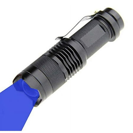WAYLLSHINE Scalable Blue LED 3 Mode Long Range Blue Beam Blue Light Flashlight