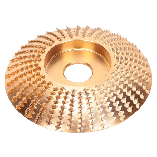 Disco de amoladora de carpintería de oro curvo resistente al desgaste de limpieza rápida para muela abrasiva