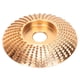 thumbnail image 1 of Disco de amoladora de carpintería de oro curvo resistente al desgaste de limpieza rápida para muela abrasiva, 1 of 10
