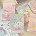 thumbnail image 3 of Kawaii Sanrio Hello Kitty Cinnamoroll Notepad Cute Kuromi Melody Diy Sticker Message Memo Notebook Student Stationery Girls Gift, 3 of 5