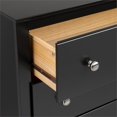thumbnail image 4 of Wright Home Plastic 5 Drawers Chest with Solid Brushed Nickel Knobs in Black, 4 of 4