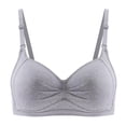 thumbnail image 1 of MIASHUI Bras for Women Comfortable and Transparent Shoulder Strap Cordless Backless Spongeless, 1 of 4