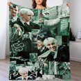 thumbnail image 4 of ZYNASE Draco Movie Actor Malfoy Blanket Super Soft Warm Flannel Blanket for Bedroom Living Room Sofa Four Seasons Perfect for Napping Home Decor Bedding Artwork 40""x50"", Style, 4 of 6
