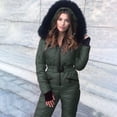 thumbnail image 4 of jsaierl Women's One Pieces Ski Suits Jumpsuits Coveralls High Waterproof Windproof Hooded Snowboard Snowsuits, 4 of 9