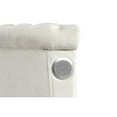 thumbnail image 5 of Hazel Queen 4 Pc Tufted Upholstery Bedroom Set Made with Wood in Cream, 5 of 17