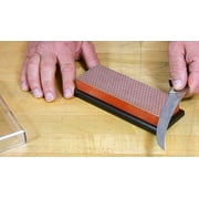 DMT 6-in Diamond Whetstone Fine 600 Grit Knife Sharpener, Red, with Plastic Cover
