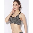 thumbnail image 4 of SAYFUT Women's Adjustable Back Padded Sports Bra Seamless Mesh Racerback Middle Impact, 4 of 7