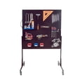 thumbnail image 2 of Triton Products® 50 In. W Mobile Stand-Alone Pegboard Unit with 4 Black High Density Fiberboard Pegboards, 2 of 3