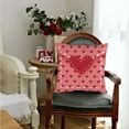 thumbnail image 3 of Pink Valentines Day Pillow Covers 18x18 Inch,Love Heart Valentine''s Day Decor Pillow Decorative Throw Pillows,Farmhouse Valentine Holiday Decorations Cushion case for Couch Home(37-18), 3 of 6