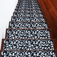 thumbnail image 1 of Leaves Collection Contemporary, Cozy, Vibrant and Soft Stair Mats & Rugs, 9'' x 28'', 1 of 6