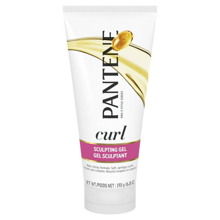 Pantene Pro-V Curl Sculpting Gel Non-Sticky Formula for Soft, Springy Curls, 6.8