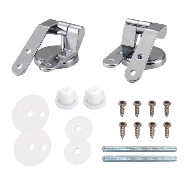 Bisagras de cubierta superior para asiento de inodoro, accesorios generales, varilla roscada y tornillos, piezas de repuesto para lugares públicos