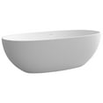 thumbnail image 4 of 71-Inch Premium Solid Surface Deep Soaking Bathtub - Slip-Resistant Contour & Warmth Retention, Durable Eco-Friendly Composite, Seamless Design for Modern Bathrooms, 4 of 5