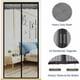 thumbnail image 3 of Magnetic Screen Door 140x220cm, Fiberglass Screen Door, Anti-Fly Curtains for Door Automatic Closing Ultra Fine Mesh without Drilling (Black),, 3 of 5