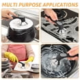 thumbnail image 4 of Thren Cast Iron Scrubber,Stainless Steel Skillet Cleaner,Scrub Dishwand,with Handle,for Kitchen Cleaning Frying Pans Skillets Woks, 4 of 10