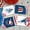 B-01, variant on Patriotic Streamers, Red White Blue Star Accent Tinsel Decor for Indoor Railing & Outdoor 4th of July Party Arrangement, Hanging Garlands