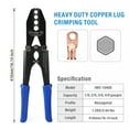 thumbnail image 6 of iCrimp 1/0-4/0AWG Heavy Duty Battery Copper Cable Lug Crimper IWS-1040S, 6 of 7