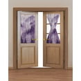 thumbnail image 2 of Purple Mountain Blackout Curtains, French Door Curtains for Door Window, Misty Forest Nature Woodland Pine Tree Landscape Privacy Drapery for Patio/Sidelight Doors, 1 Panel with Tieback, 25x40 Inches, 2 of 6