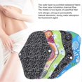 thumbnail image 4 of 6pcs Bamboo Charcoal Washable Menstrual Pad Women Care Sanitary Napkin (M 18 x 25cm) (M04+M04+M13+M05+M01+M02), 4 of 4