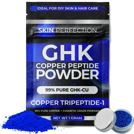 Skin Perfection GHK Copper Peptide Powder Healthy Skin And Hair 1 Gram Cosmetic Ingredient