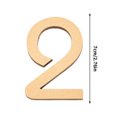 thumbnail image 2 of Kugisaki 7CM Acrylic Gold Number Plates For Elegant And Stylish Decor on Clearance, 2 of 2