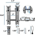 thumbnail image 3 of ORUYROP Fishing Rod Holder for Boat, Boat Rod Holders for Fishing,Float Tube Rod Rack for Milk Crate, 3 of 7