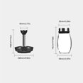 thumbnail image 2 of Caja De Especias Giratoria De Vidrio De Acero Inoxidable Para El Hogar Almacenamiento De Utensilios Juego De Vidrio Con Tres Tipos De Boca De Botella Para Cocina Hogar Interior Minnieouse HA016107-00, 2 of 7