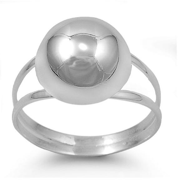 925 Sterling Silver Sphere of Influence Ring Size 5