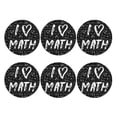 thumbnail image 2 of Balery 6 Pcs I Love Mathleather Coasters Set, Drink Table Cup Coasters For Living Room Kitchen Coffee Decor, 2 of 9