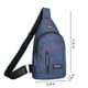 thumbnail image 4 of Bolso bandolera pequeño, bandolera de pecho o hombro, bolso de viaje con una sola correa, para hombres, mujeres y niños, con orificio para auriculares., 4 of 7