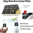 thumbnail image 5 of Duzziyyaa 2-Pack Tinted Smoked Car License Plate Protector Cover with Screw Caps Kit, 5 of 5