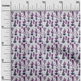 thumbnail image 2 of oneOone Cotton Poplin Twill Purple Fabric Cactus Sewing Material Print Fabric By The Yard 56 Inch Wide, 2 of 5